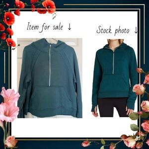 Women’s Danskin Half Zip Hoodie - Dark Sea Green
Kangaroo Pocket - Sz Large L